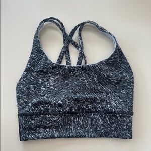 Lululemon Women's Black and White Sports Bra